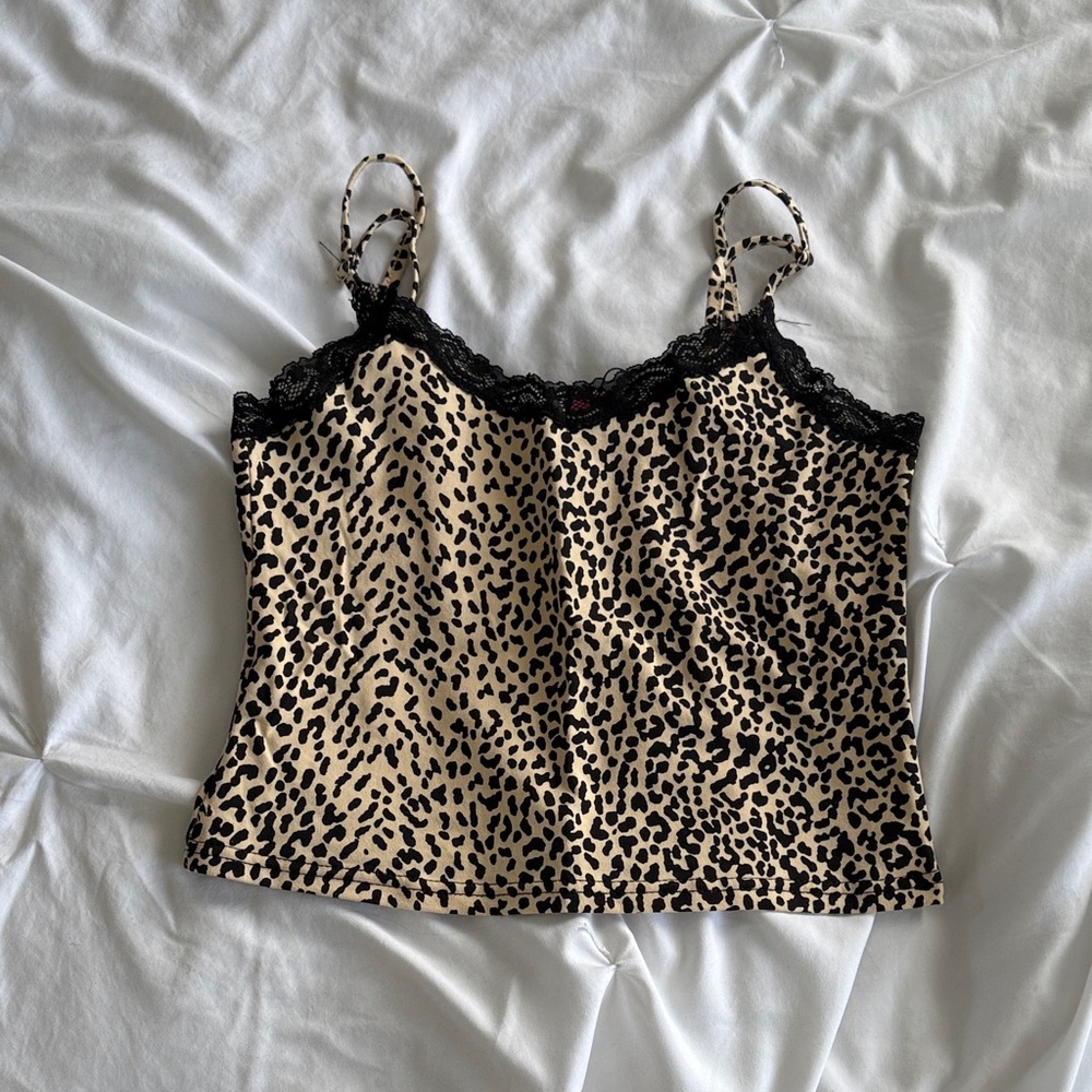 EDIKTED Cheetah Print Tank NWT
